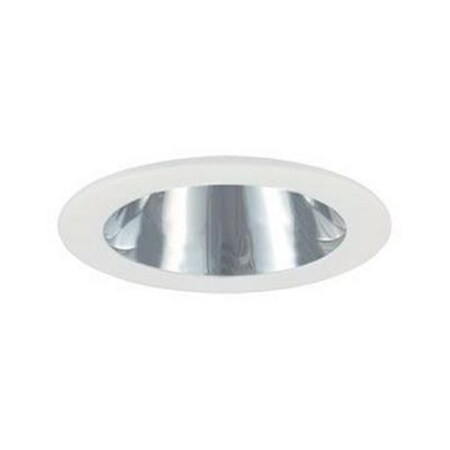 Jesco Open Reflector Trim- Chrome Reflector- White Trim TM202CHWH